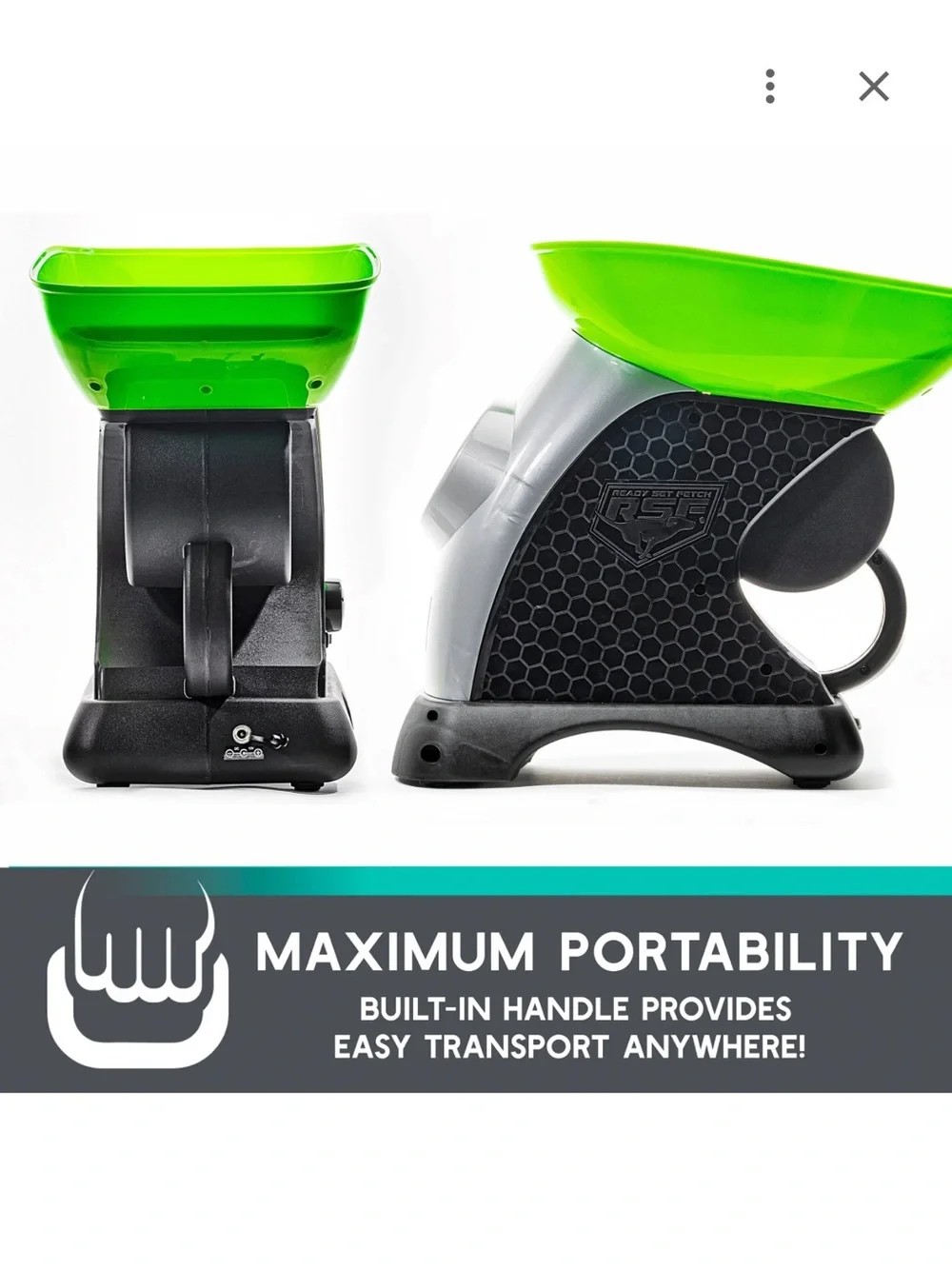 Automatic Tennis Ball Launcher - Lime Green/Gray